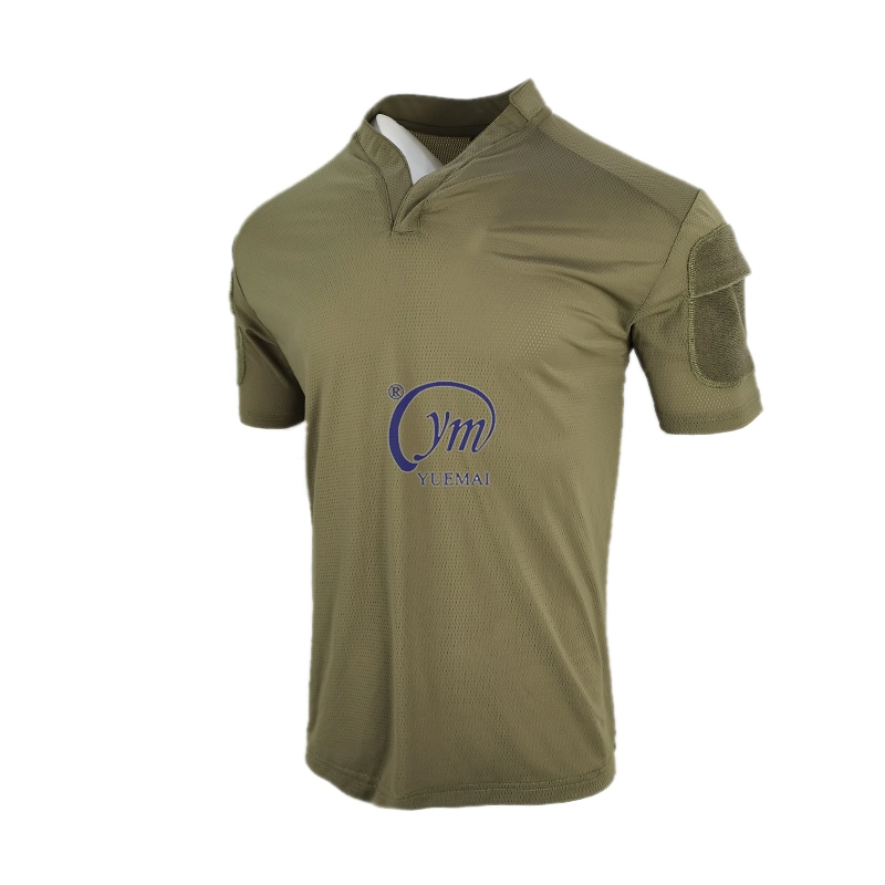 Custom Security Fitness Tactical Olive Green Camisas Masculinas Training Shirts Quick Dry T-Shirts