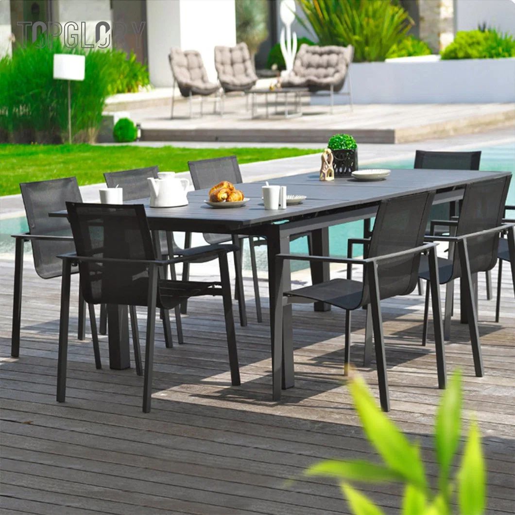 Top Quality Patio Sofa Set Outdoor Garden Chair Furniture Aluminum Dining Table