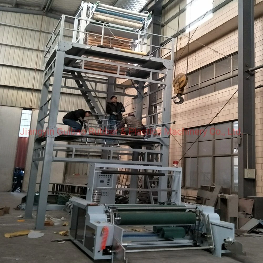 Plastic Film Blowing Machine Mono Layer Film Blown Machine with Auto Changing Roller