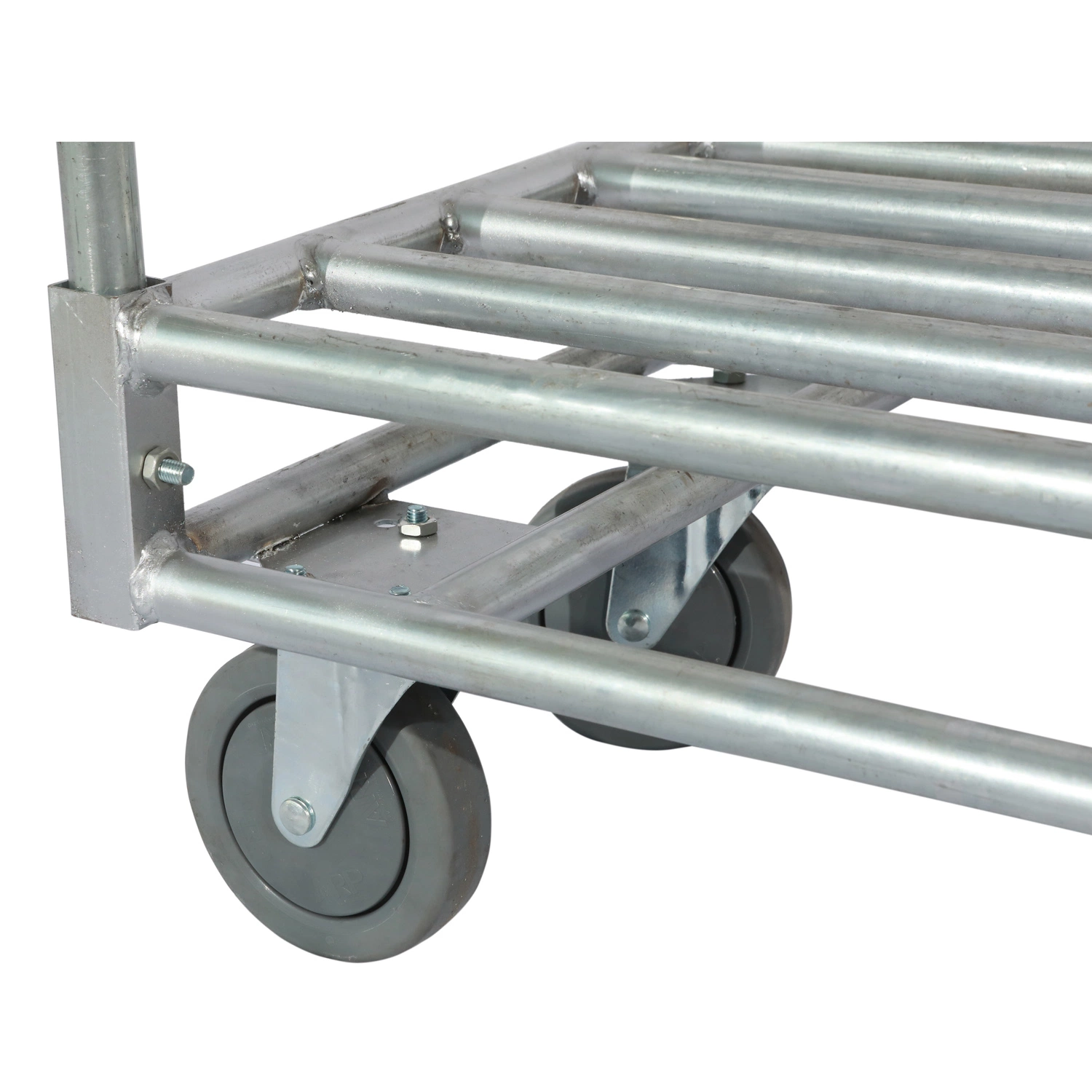 Heavy Duty Platform Hand Trolley with 6 Wheels for Use on Commercial Sites and Warehouses