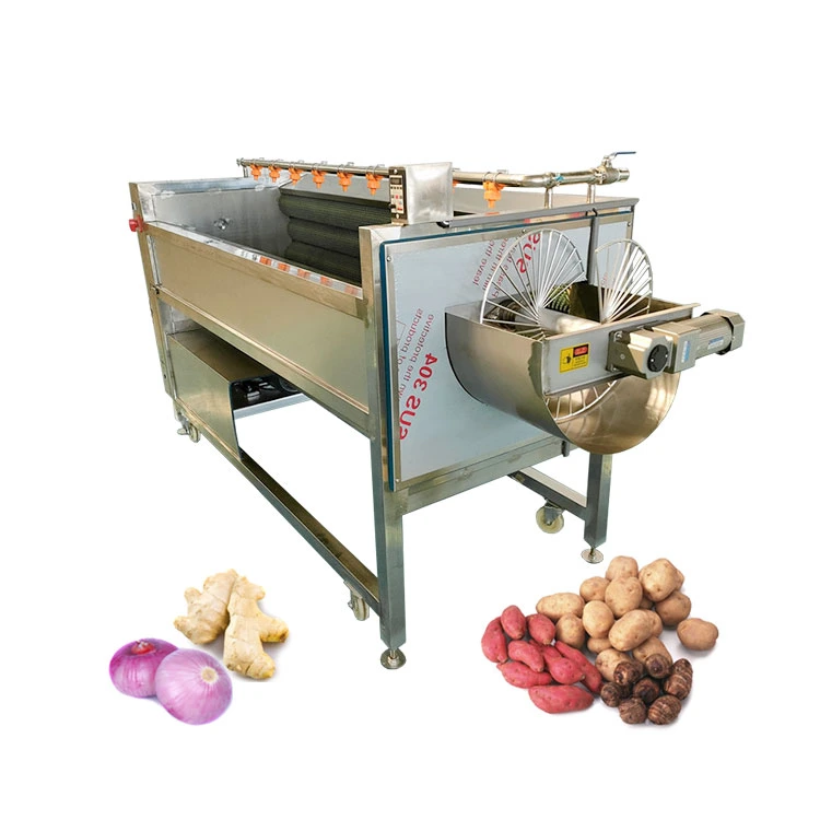 Vegetable and Fruit Dates Washing Brush Peeling Peeler Washer Machine for Sale