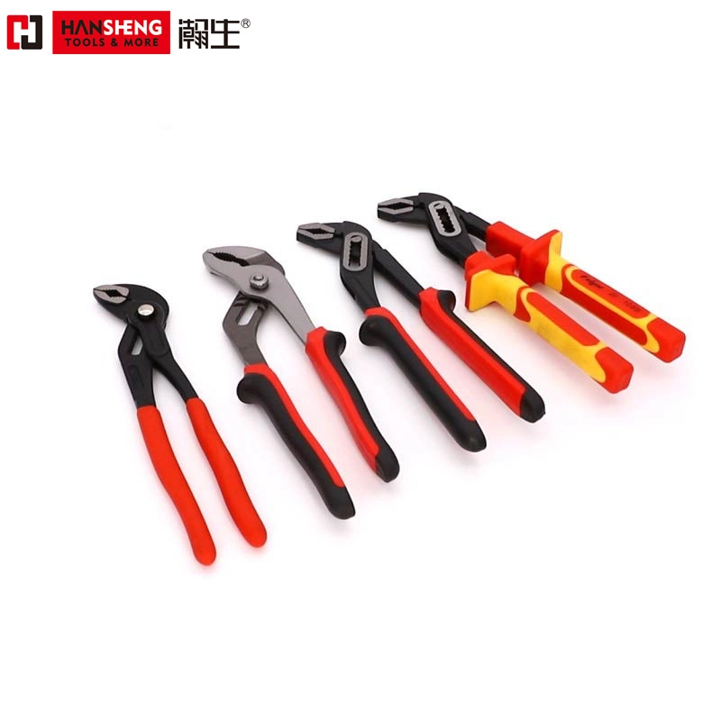 Professional Water Pump Pliers,Hardware Tool,Hand Tool,Made of Carbon Steel, CRV,Chrome Vanadium, Hardware, Polished, Nickle Plated,  Black, with Dipped Handle