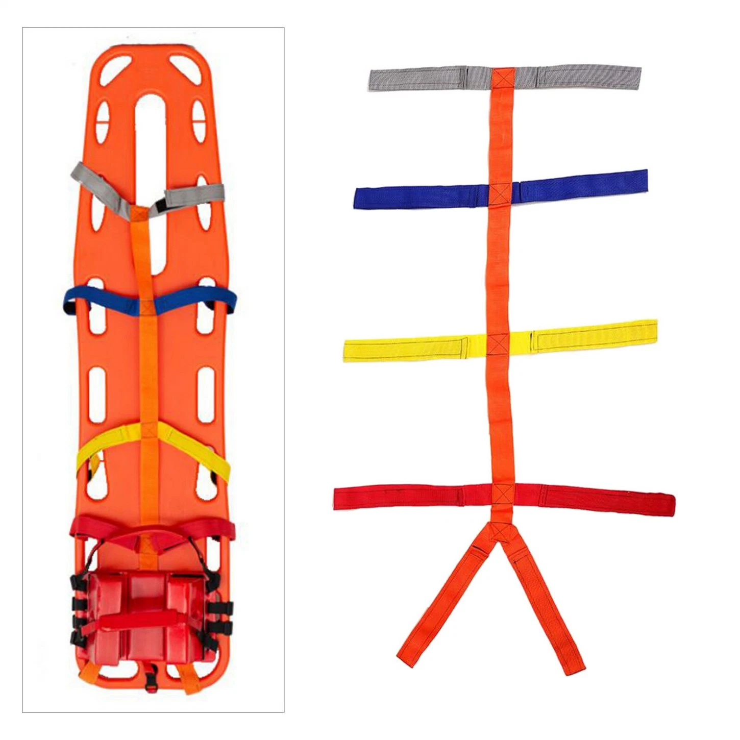 Medmount CE/ISO/FDA Approved Multi Color Nylon Fabric Spider Strap for Spine Board Using