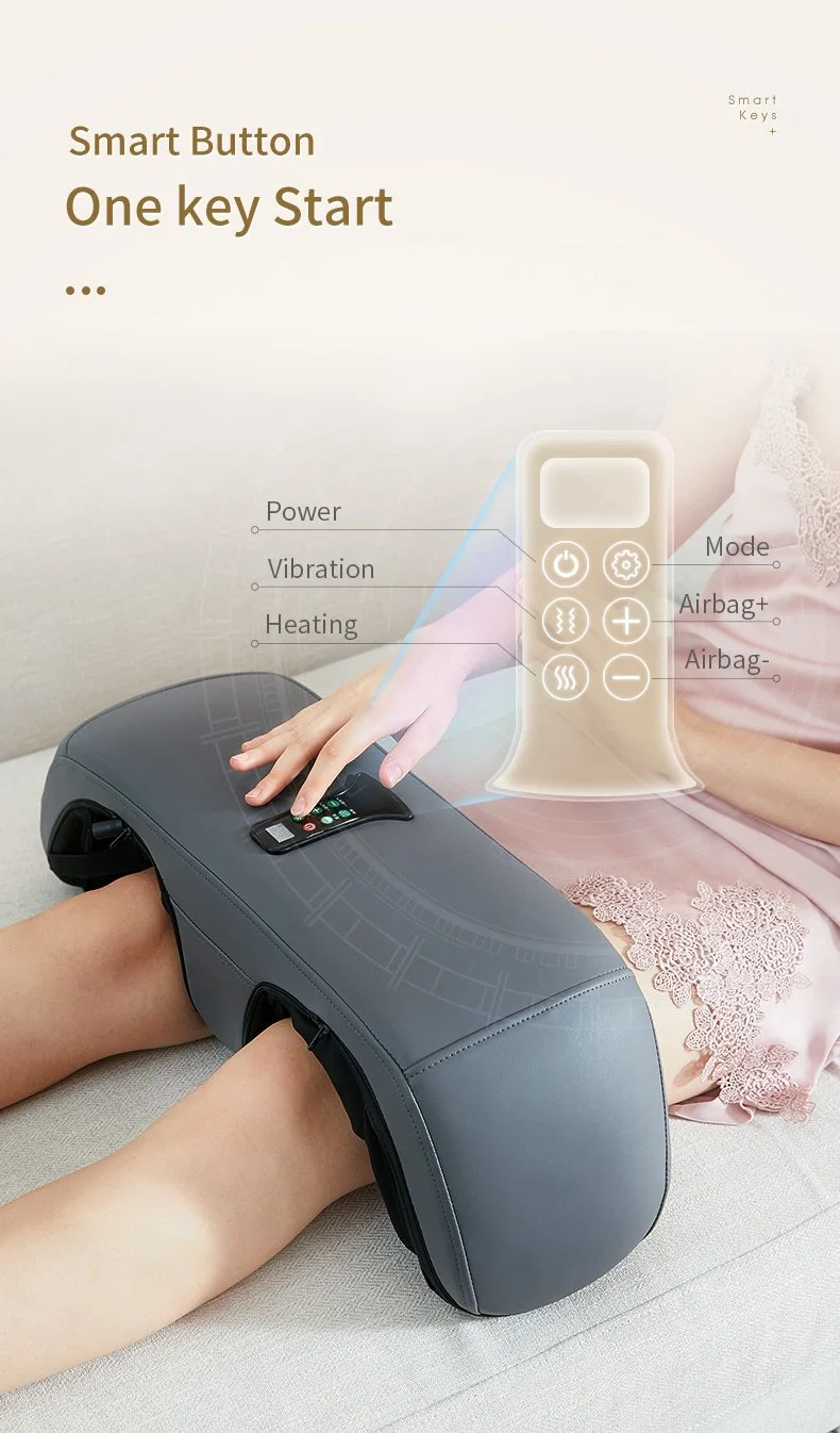 Factory Direct Sales of Support Knee Pain Relief Electric Vibrating Timing Control Heated Knee Massager