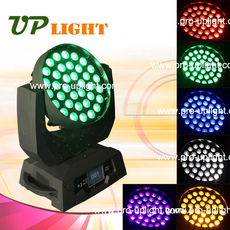 رأس متحرك 36*18 RGWA+UV 6in1 إضاءة مرحلة LED لغسل التكبير/التصغير