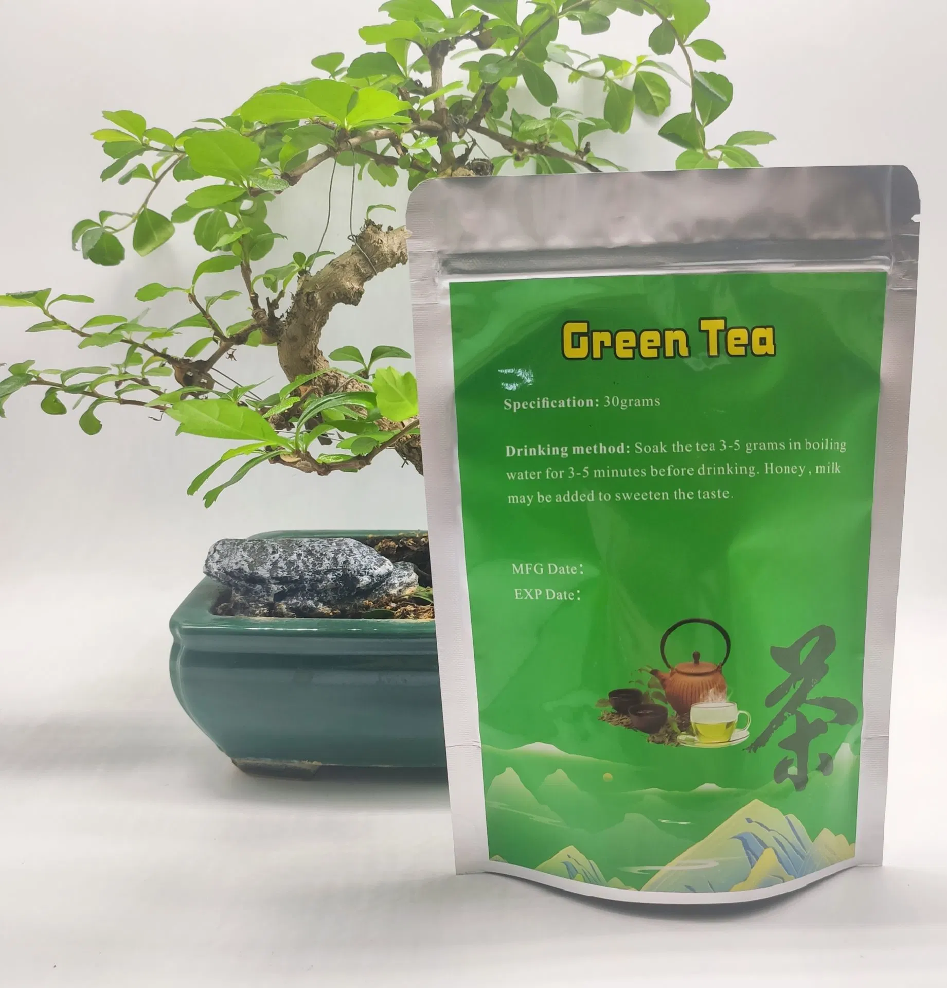 China chá de ervas etiquetas personalizáveis para alta qualidade de Chá Verde