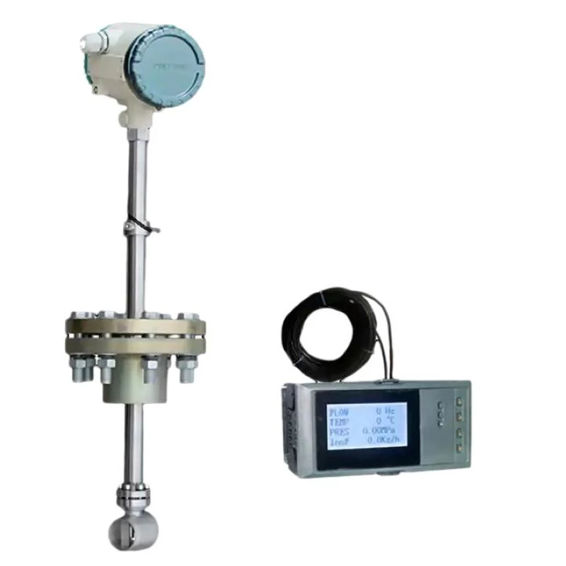 4-20mA RS485 Flowmeter de vapor Vortex transmissor de pressão para CO2 Gás de ar