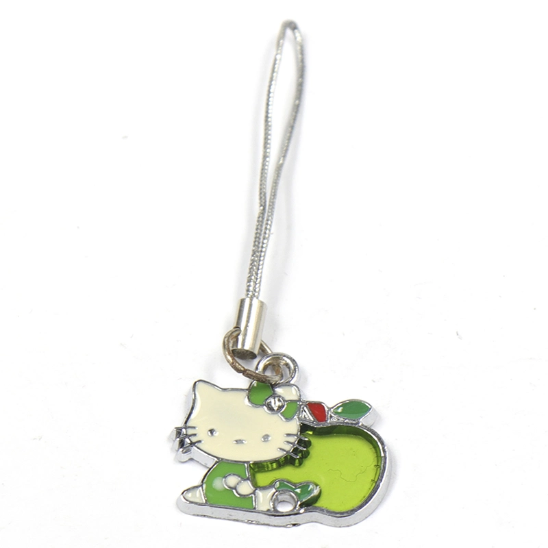 Factory Custom Made Enamel Metal Mobile Accessory Manufacturer Customized Decoration Ornament Bespoke Fashion Cute Cartoon Rabbit Alloy Cell Phone Strap Charms