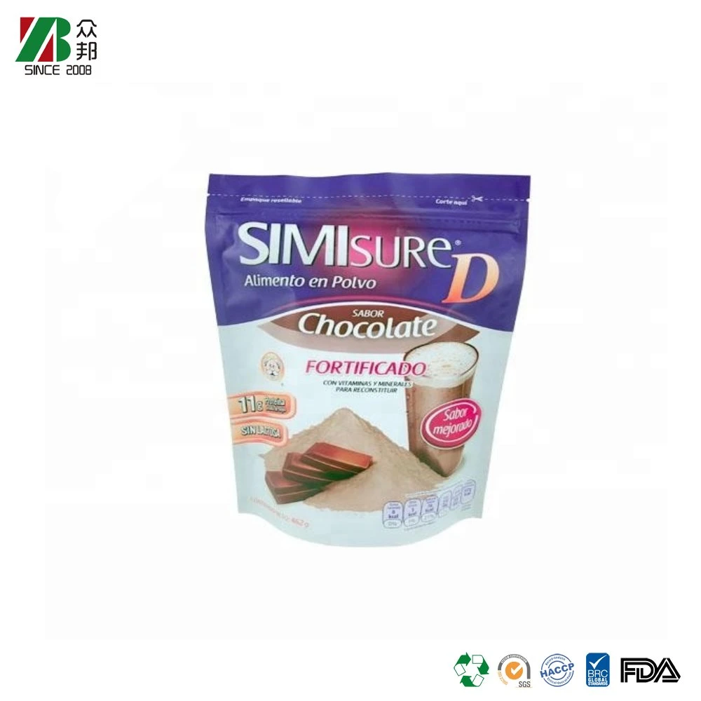 Custom Laminated Printing Aluminum Foil Edible Packaging Chocolate Cookies Plastic Food Doypack