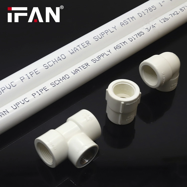 Tuyauterie en plastique pour système d'eau Ifanplus, toutes tailles tuyau UPVC PVC Tuyaux d'eau