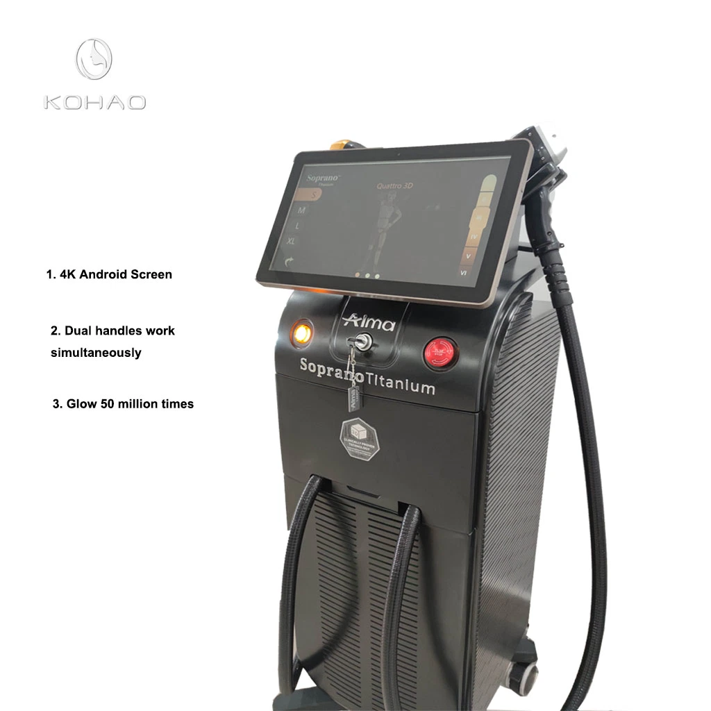 Vertical 808nm Diode Laser Hair Removal Machine Beauty Equipment Laser for All Skin Type