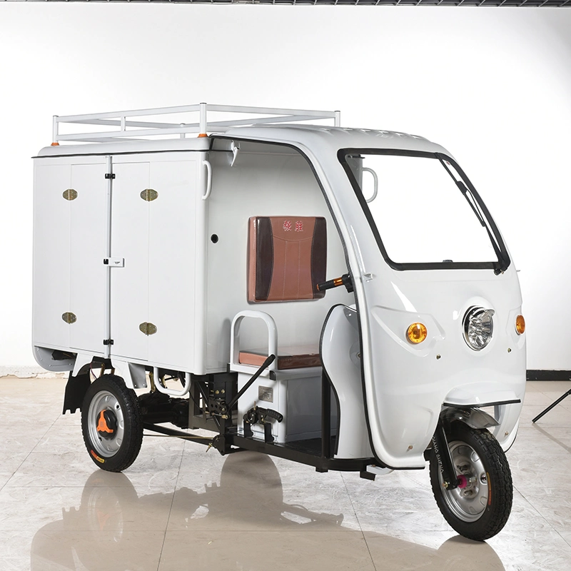 Venta caliente de rickshaw de entrega eléctrica 1.5m Motocicleta eléctrica Vehículos eléctricos cerrados