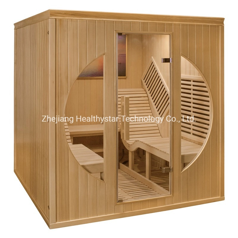 Sala de sauna de vapor seco para 2 personas, interior y tamaño personalizado