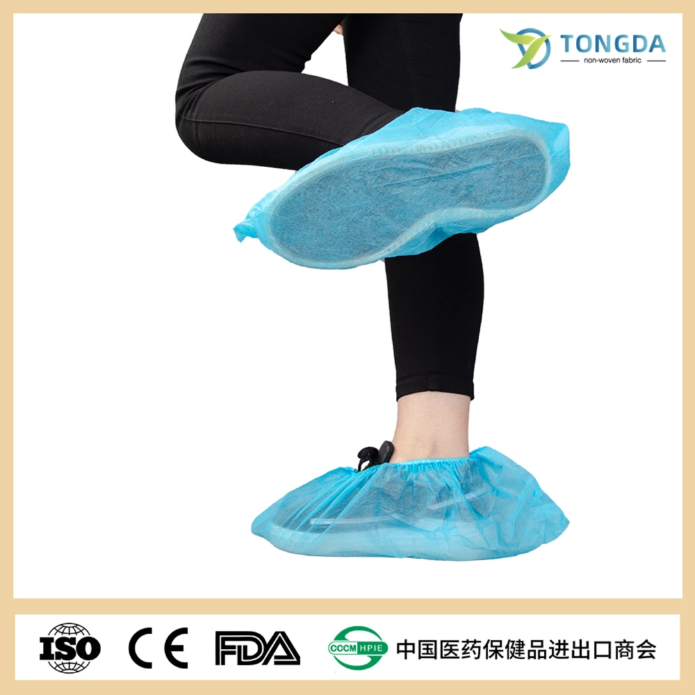 Factory Directly Supply Great Quality Disposable Non Slip Medical PP PE CPE Shoe Cover