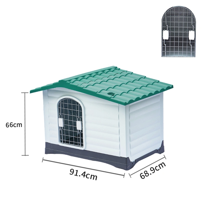 Four Sizes Dog Houses Outside Pet-Friendly PP Plastic Material Pet House for Large Dog