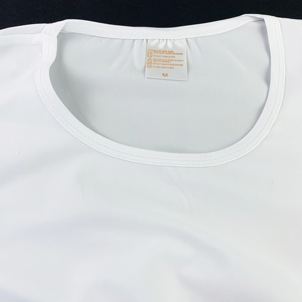 Los hombres Modal Polyster Camiseta en blanco para la impresión de transferencia de calor