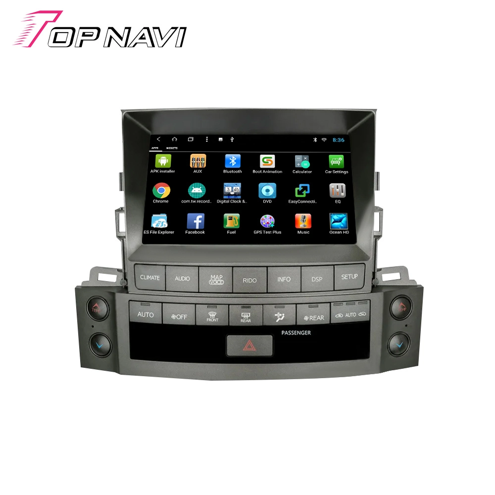 9-дюймовый GPS-радиоприемник Android для Lexus Lx570 2008 2009 2010 2011 2012 2013 2014 2015 Поддержка Wi-Fi для автомобильной стереосистемы с сенсорным экраном CarPlay DVR