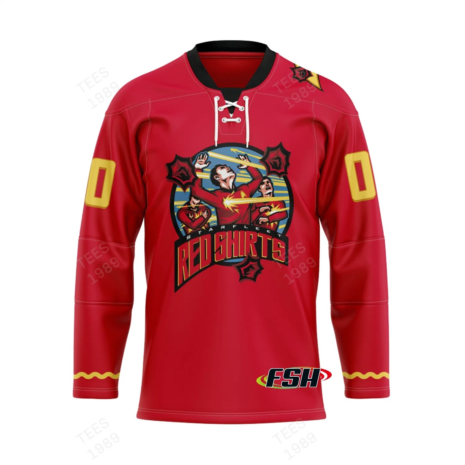 100% Polyester Cool Schnell Trocknend Leicht Custom Sublimation Printed Ice Hockeytrikot