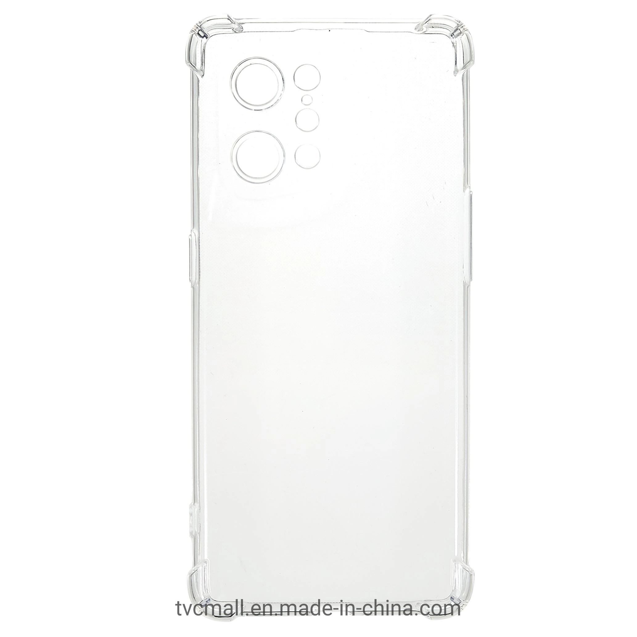 for Oppo Find X5 Crystal Clear TPU Case 1.5mm Reinforced Corner Anti-Drop Phone Cover