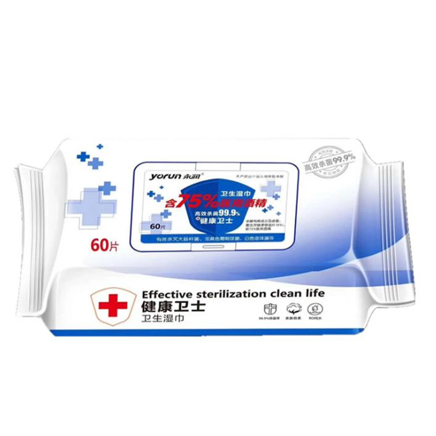 Disinfectant Wipes Disposable 75% Alcohol Hand Wipe Skin Cleaning Bactericidal Wipes