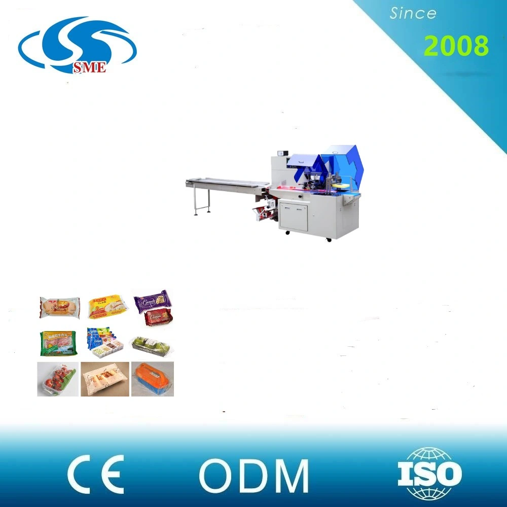 Reciprocating Box Motion Recyclable Salad Plastic Spoon Flow-Wrapping-Machine Automat Flow Pack Wrap Machine