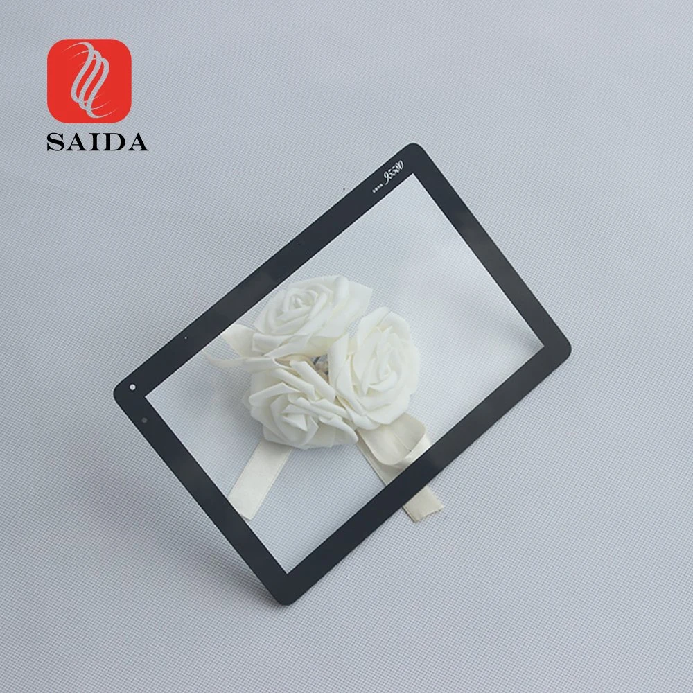 Saida Custom Shape White Painted Scratch Resistant Fingerprint Resistant Touch Screen Cover Glass & AG/Ar/Af Glass
