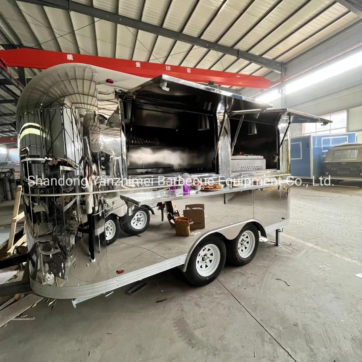 Mobile Ice Cream Fast Food Trailer Airstream Food Truck for Sale