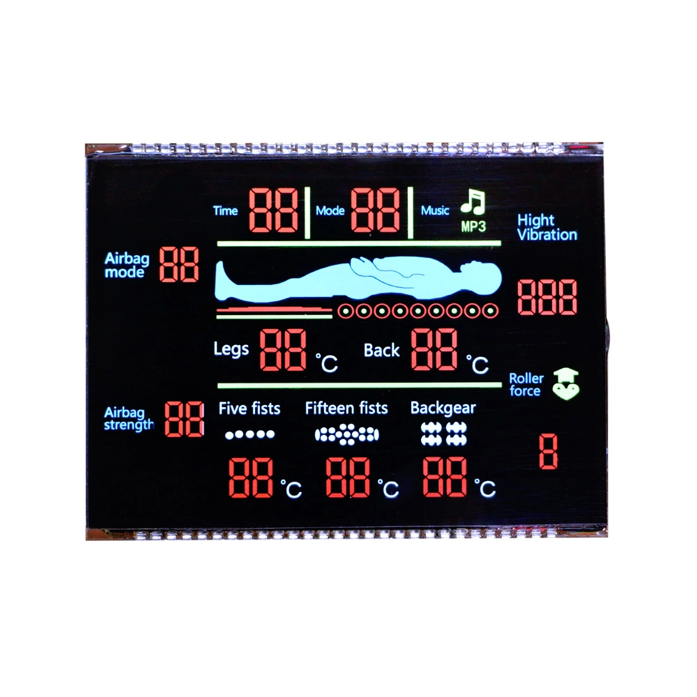 Kleine Beanspruchung 1/3bias Transflektiv Transmissive Autoreifen Druck Instrument LCD Glas