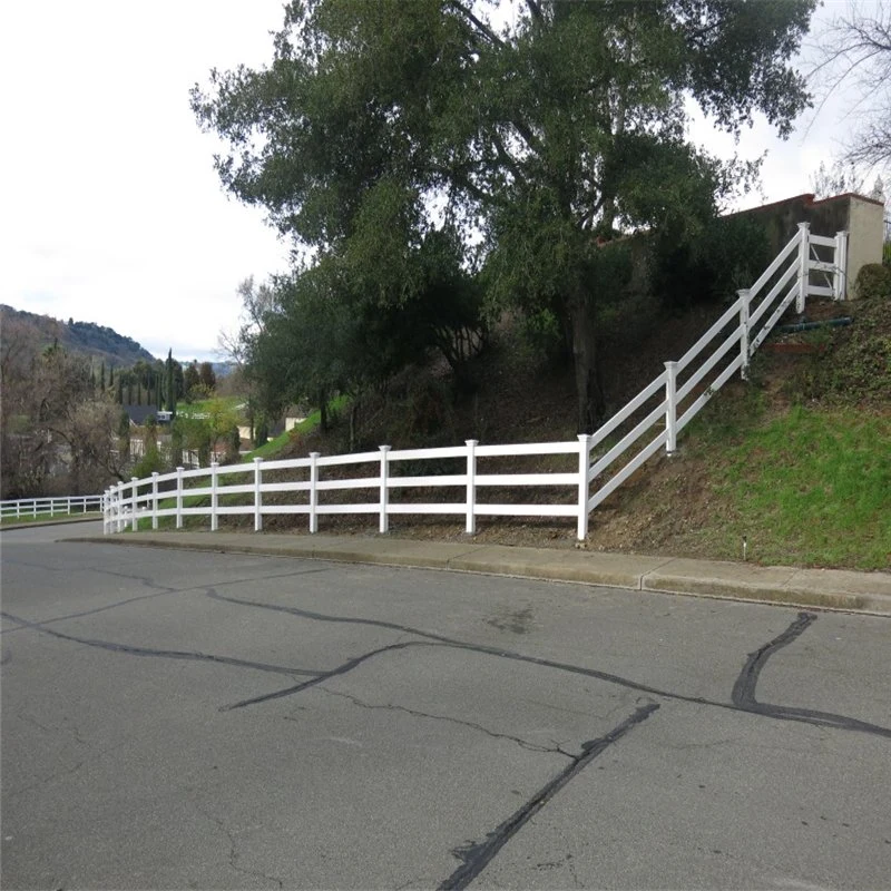 3-rail de aluminio blanco/acero galvanizado recubierto de polvo de hierro/Caballo/Campo ganadero de caballos de ganado ovino valla cercas Stockyard aislamiento Panel de puerta de Patio Corral