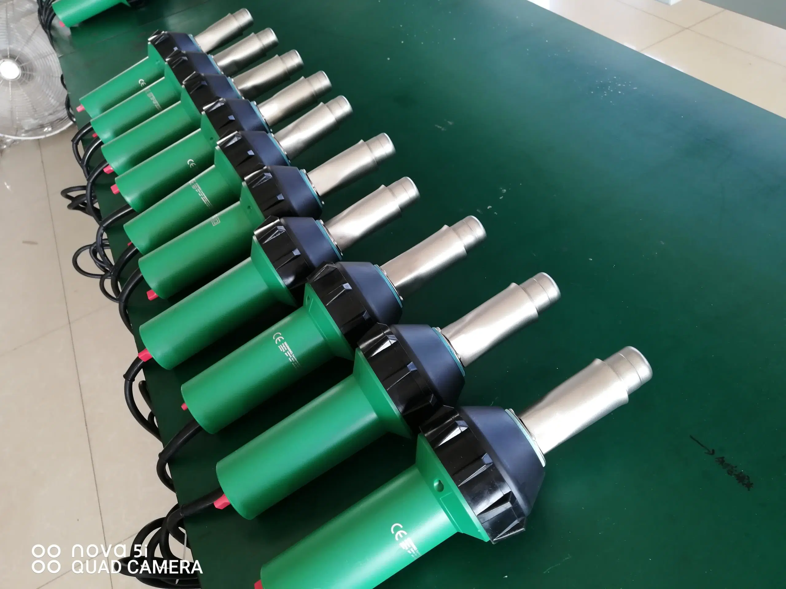 New Chinese Factory 220V or 110V 1600W 50/60Hz Hot Air Welder Plastic Welding Gun for Welder + Flat Nozzles and Hand Press Rollers Wholesale/Supplier Price