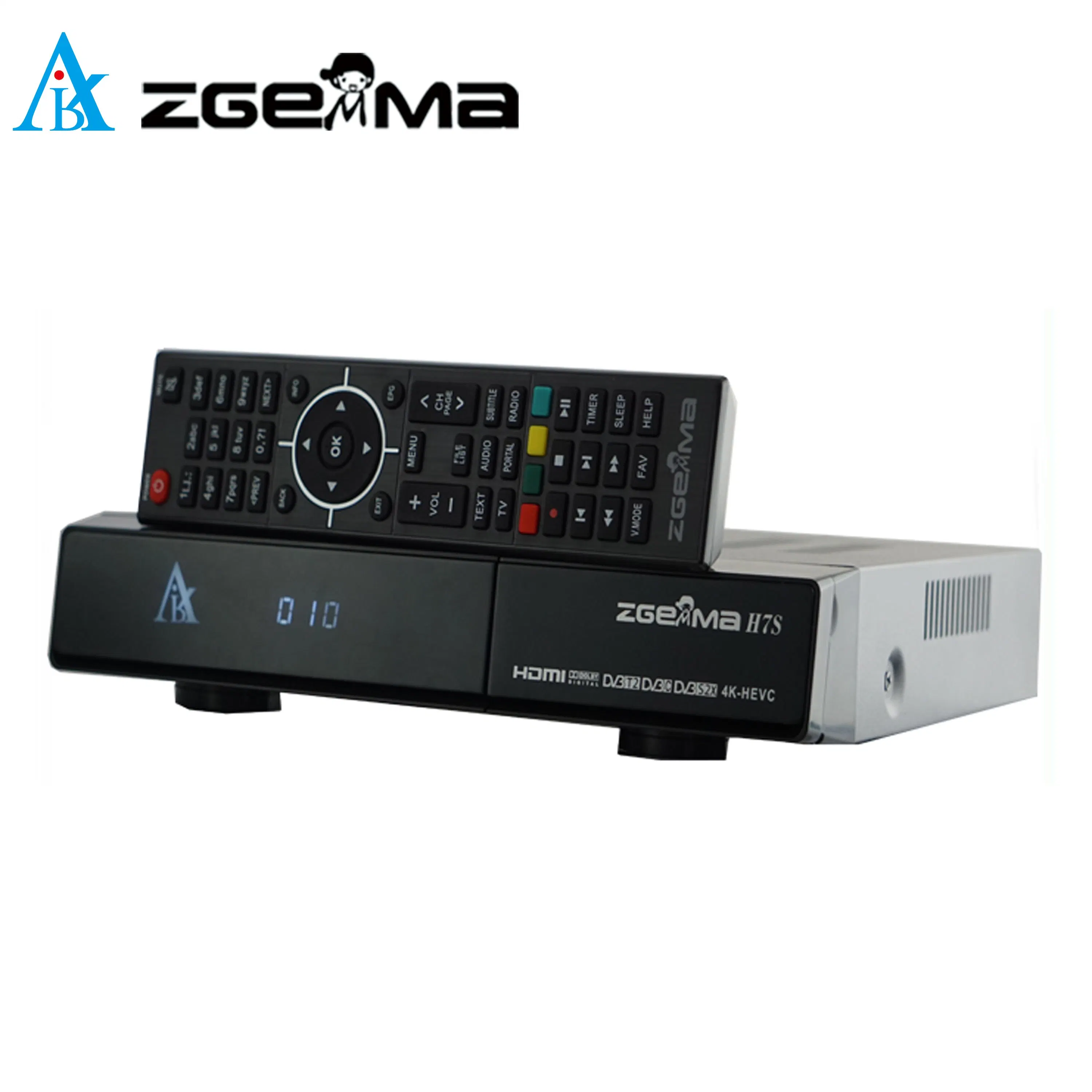 Zgemma H7s Satellite TV Receiver - Enigma2 Linux OS, 2*DVB-S2/S2X + DVB-T2/C Hybrid Tuner TV Decoder