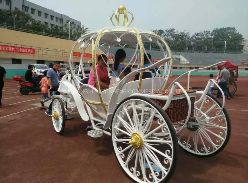 Transporte de cavalos para o casamento da Princesa/Cinderela Transporte Pony Surrey