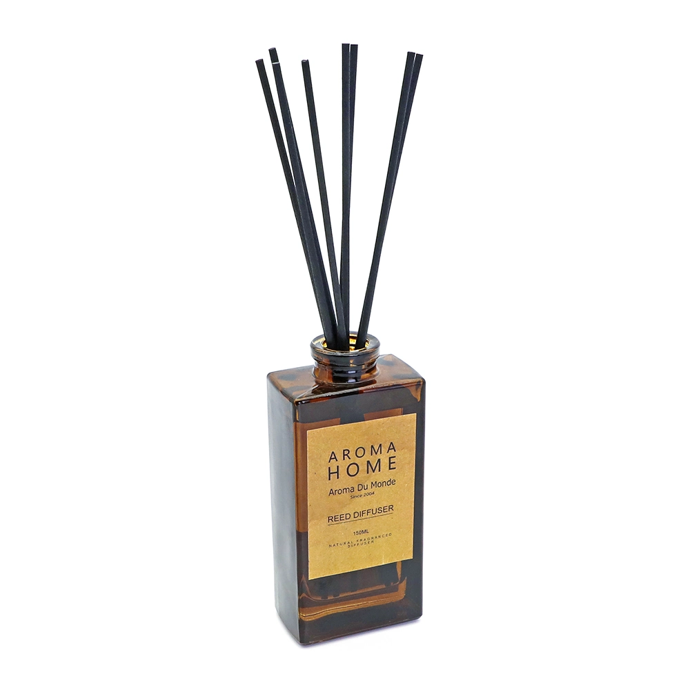 Professional Manufacture Squar Amber Glass Bottle Reed Stick