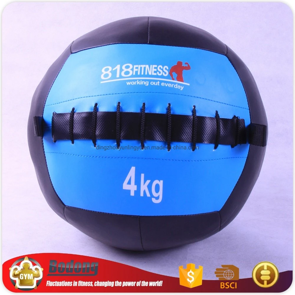 Manufacture Customized Logo Gym Wall Ball Home Fitness Training Durable PU Medicine Ball