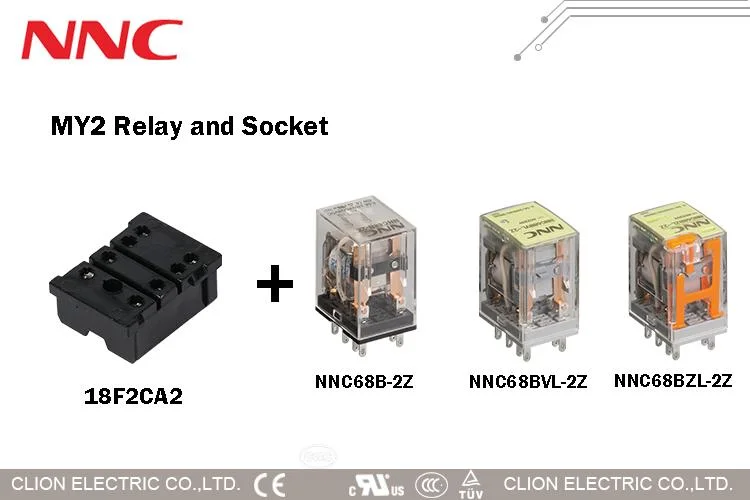 Toma de relé 18F2CA2 6.5A 10A 300V 68B-2Z (HH52P MI2) base de relé