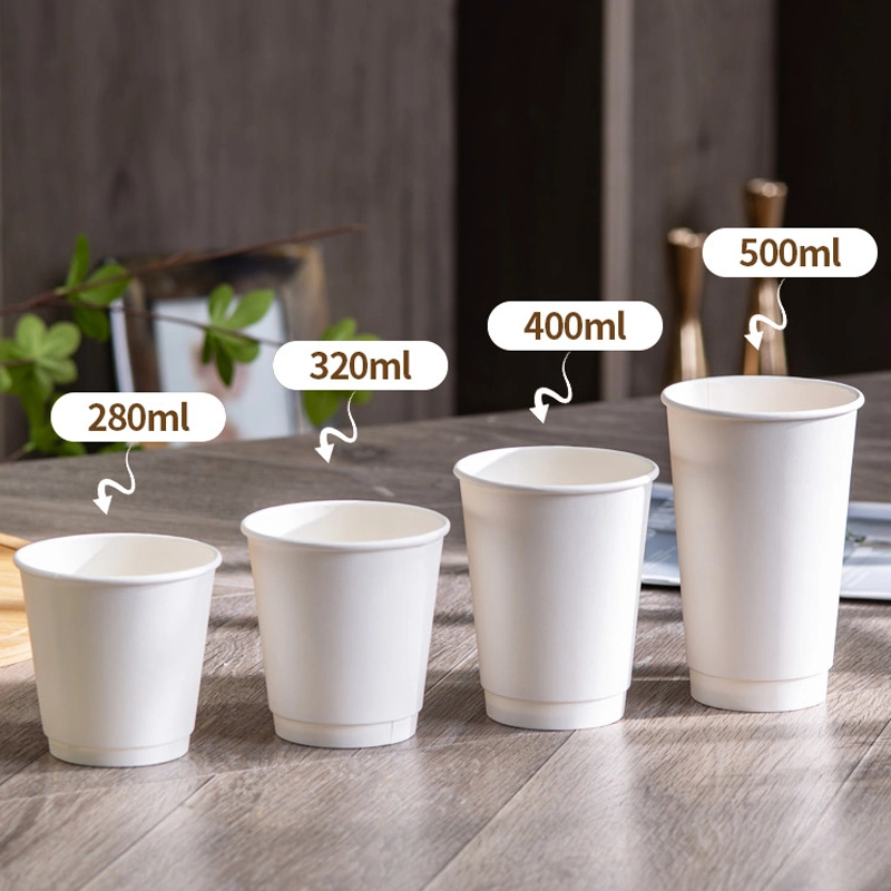 Coupe du papier. 4oz biodégradable couvercle en plastique de tasse à café de jus de yogourt tasses jetables les couvercles de boisson smoothie