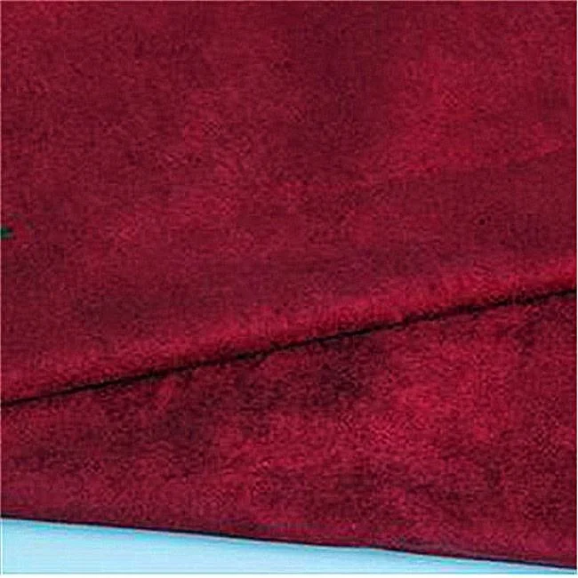 100%polyester micro en microfibre douce Peachskin imitation cuir velours extensible à 4 voies Tissu pour un canapé-Hometextile oreiller Jacket