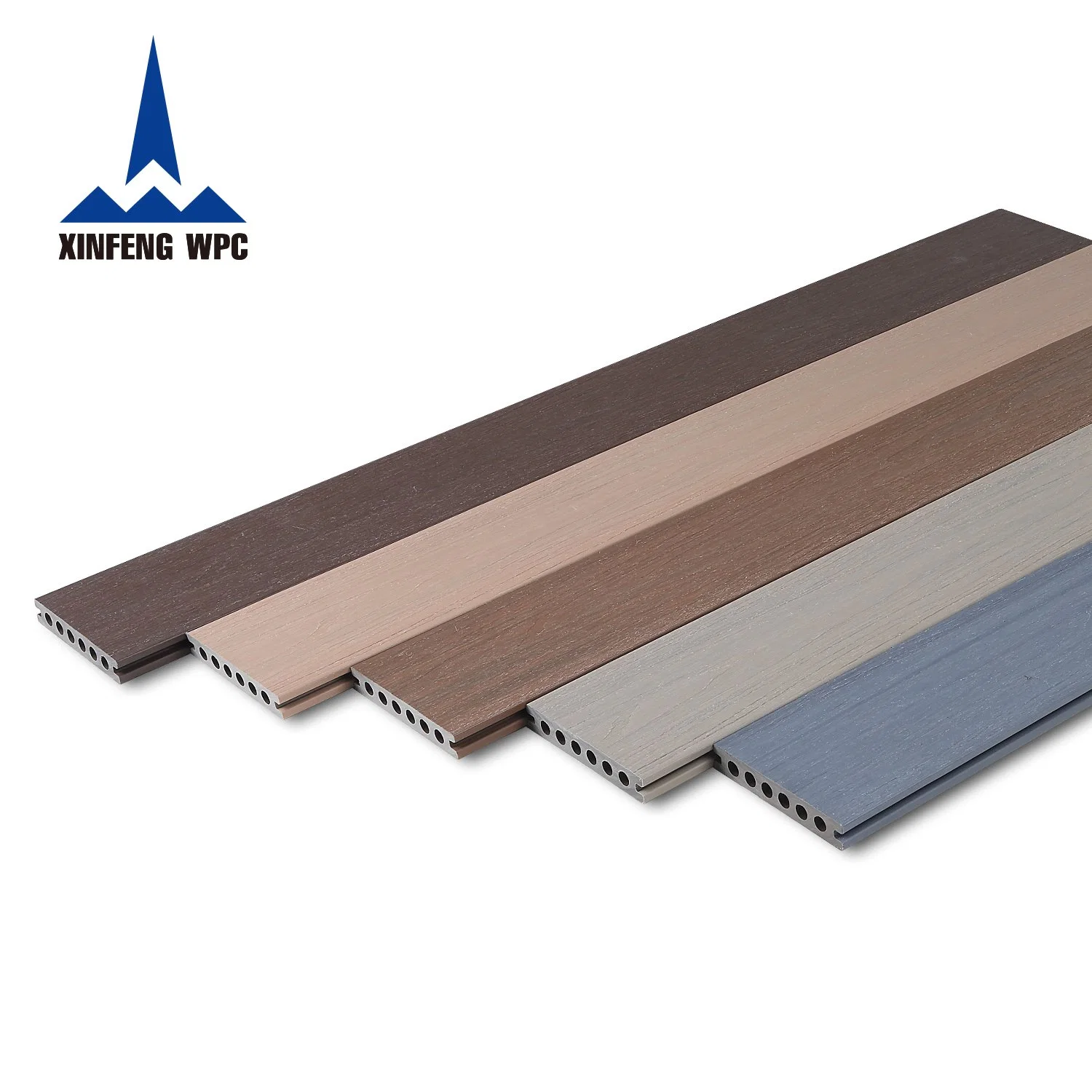 Qualidade elevada Co-Extrusion Plástico Madeira Distendido WPC Flooring