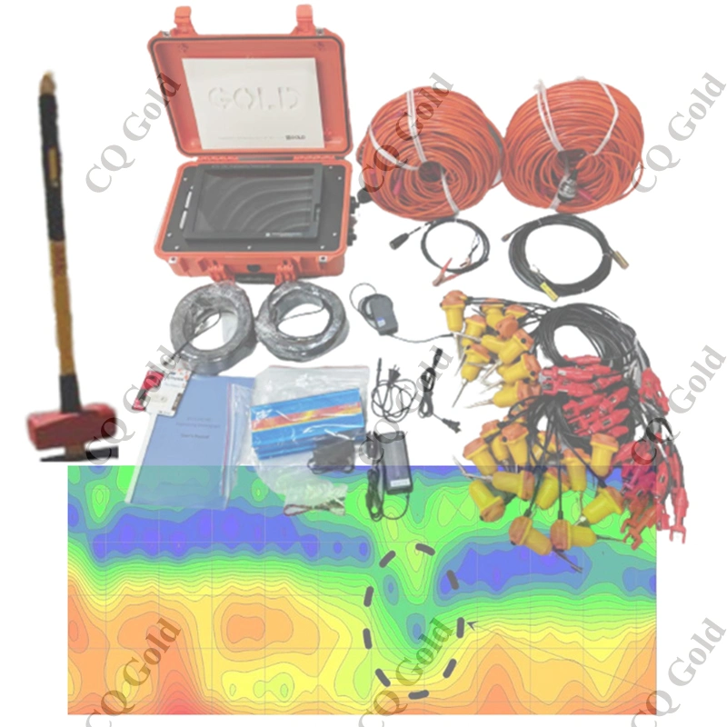 Analizador de ondas sísmicas multicanal onda superficial adquisición de datos MASW Dispositivo de grabación de ondas sísmicas con cable de geófono sismógrafo