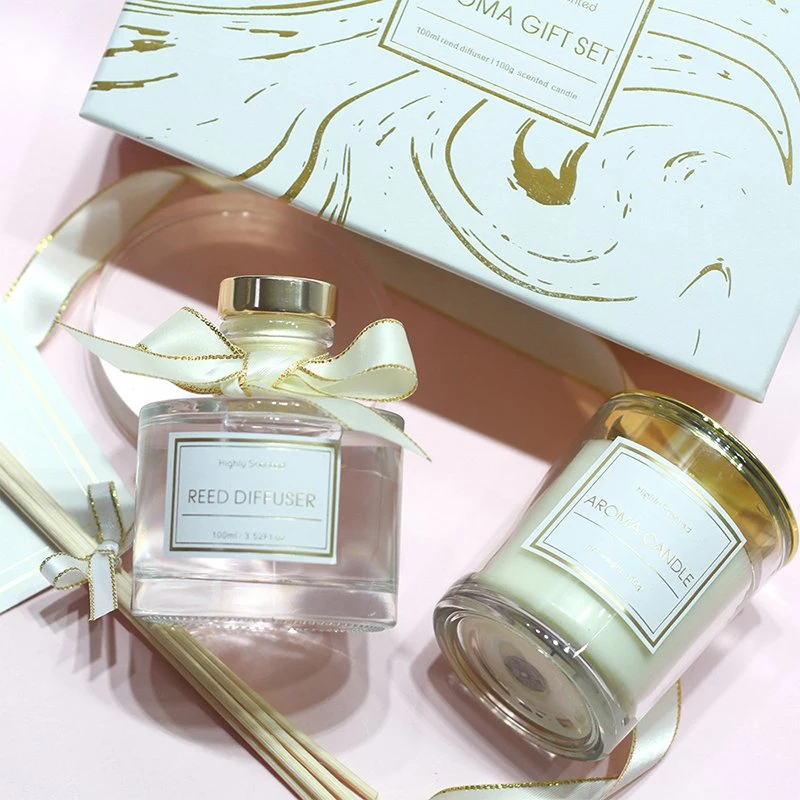Hotel Office Home Exquisite Gift Set com Reed Diffuser scented Velas com aroma duradouro
