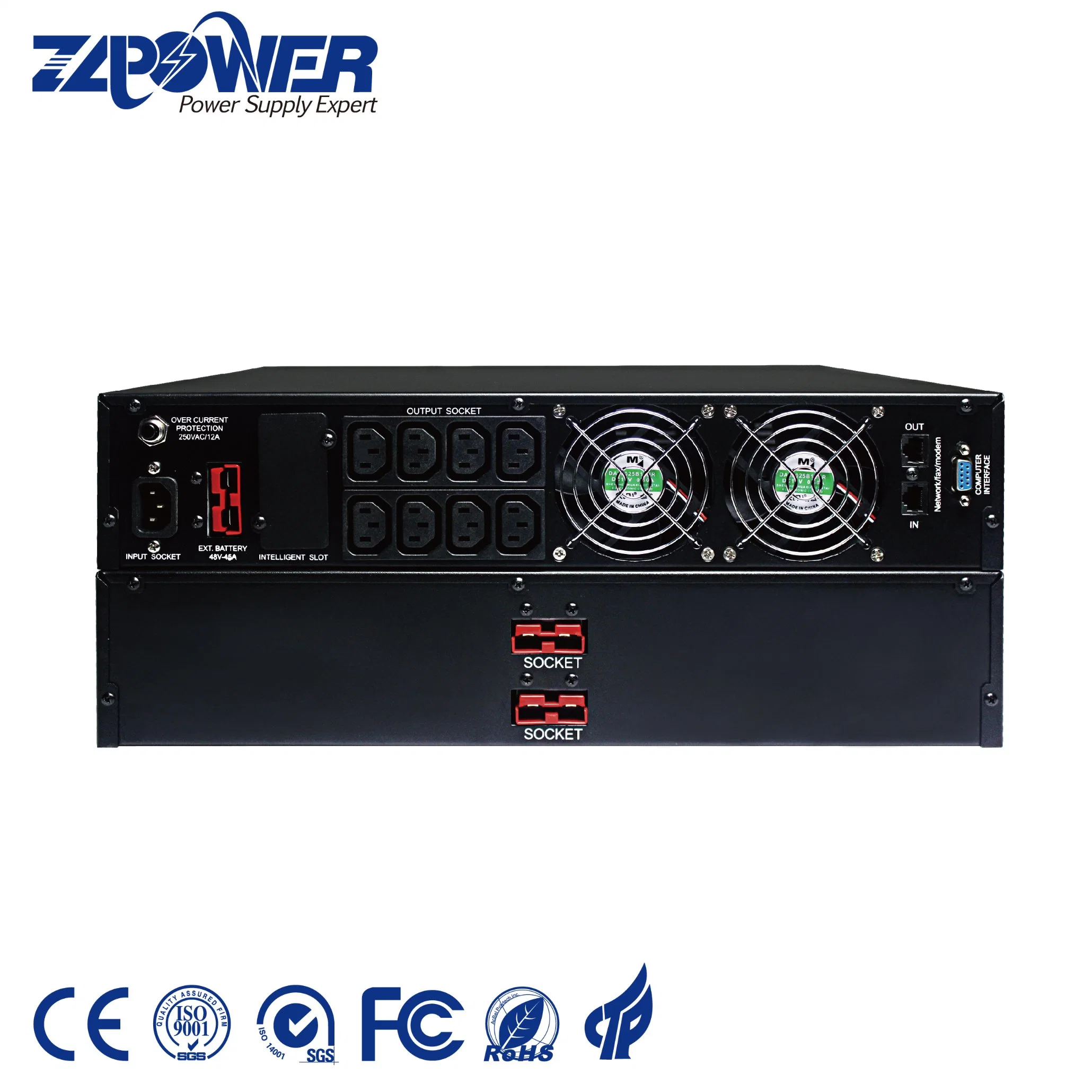 15 Years Manufacturer 0.9 Power Factor 6kVA High Frequency Online UPS