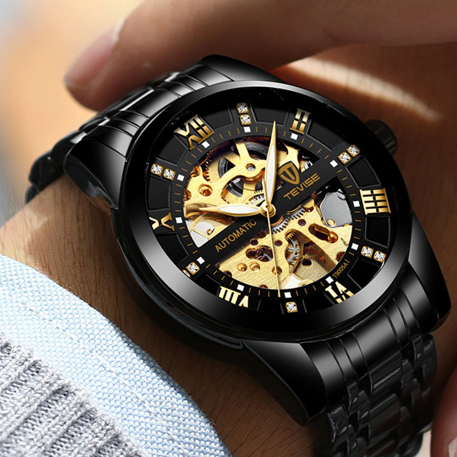 Fashion Swiss Watch Stainless Steel Band Swiss Watch Mechanical Watches