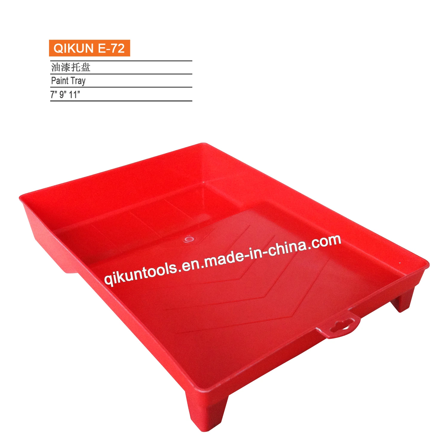 E-78 Hardware Decorate Paint Hand Tools Square Shape Black Color Plastic Paint Tray