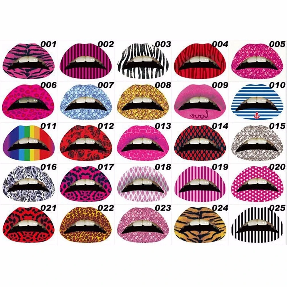 Party Gift Sexy Funny Stage Makeup Performing Lip Tattoo Sticker