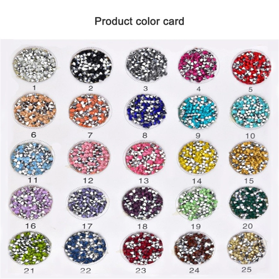 Mixed Color Bling Bling 17 mm Resin Acrylic Crystal Rhinestone Chain Decoration Accessories for Clothes Bags Shoes Ribbon Rhinestones Trimming Chain