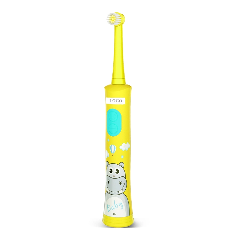 New Hippo Pattern Rotating Children Electric Tooth Brush with FDA