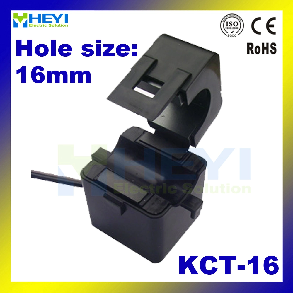 Kct- 16 100A/40mA China DuPont Nylon Shell Split Core Current Sensor High Accuracy Clamp on Current Transformer for Smart Socket