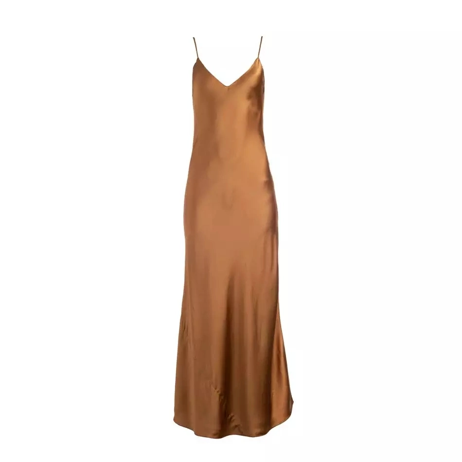 OEM ODM 2024 New Arrivals Women Unlined V Neck Dress