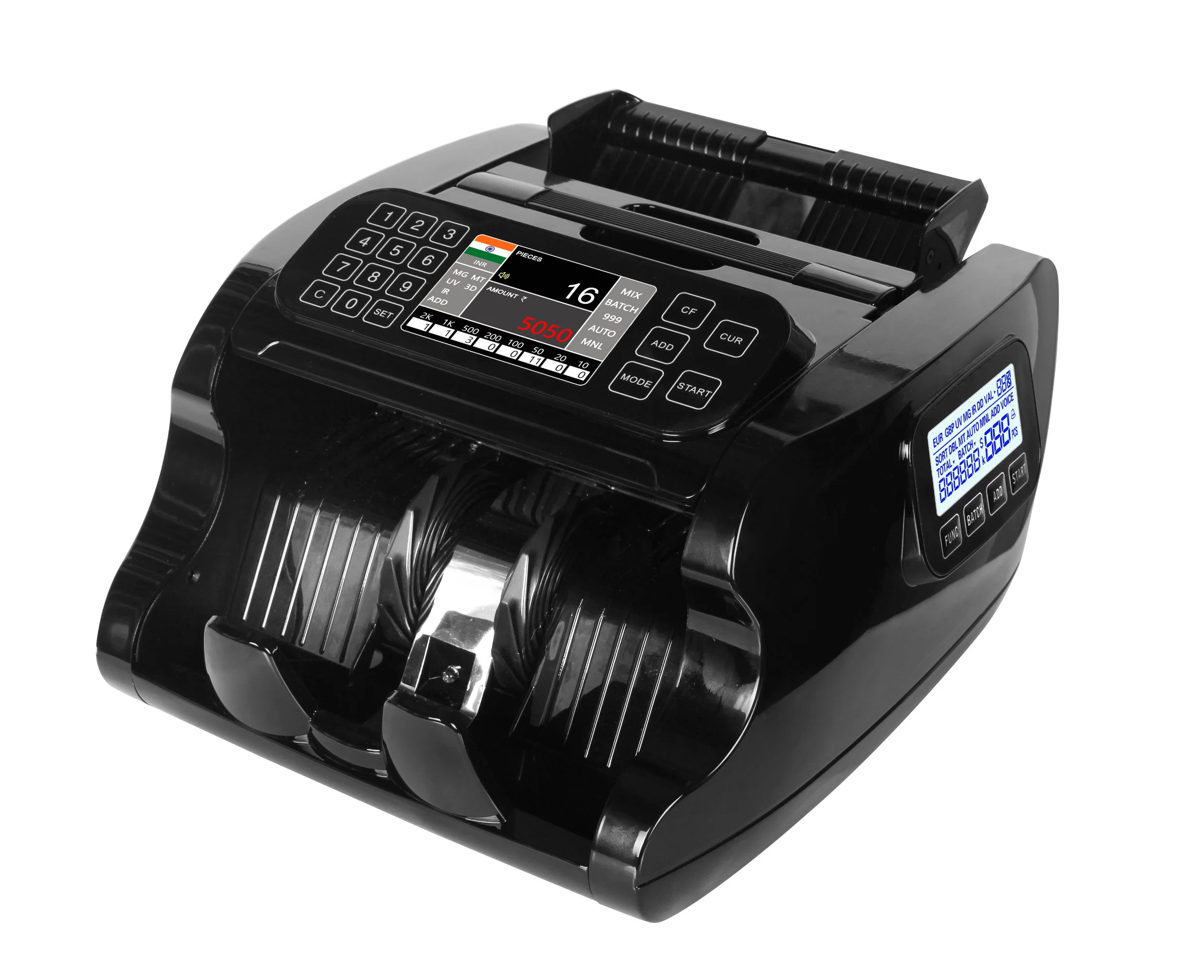 Al-7500 Banknote Counters Detector UV Cash Value Bill Money Counter