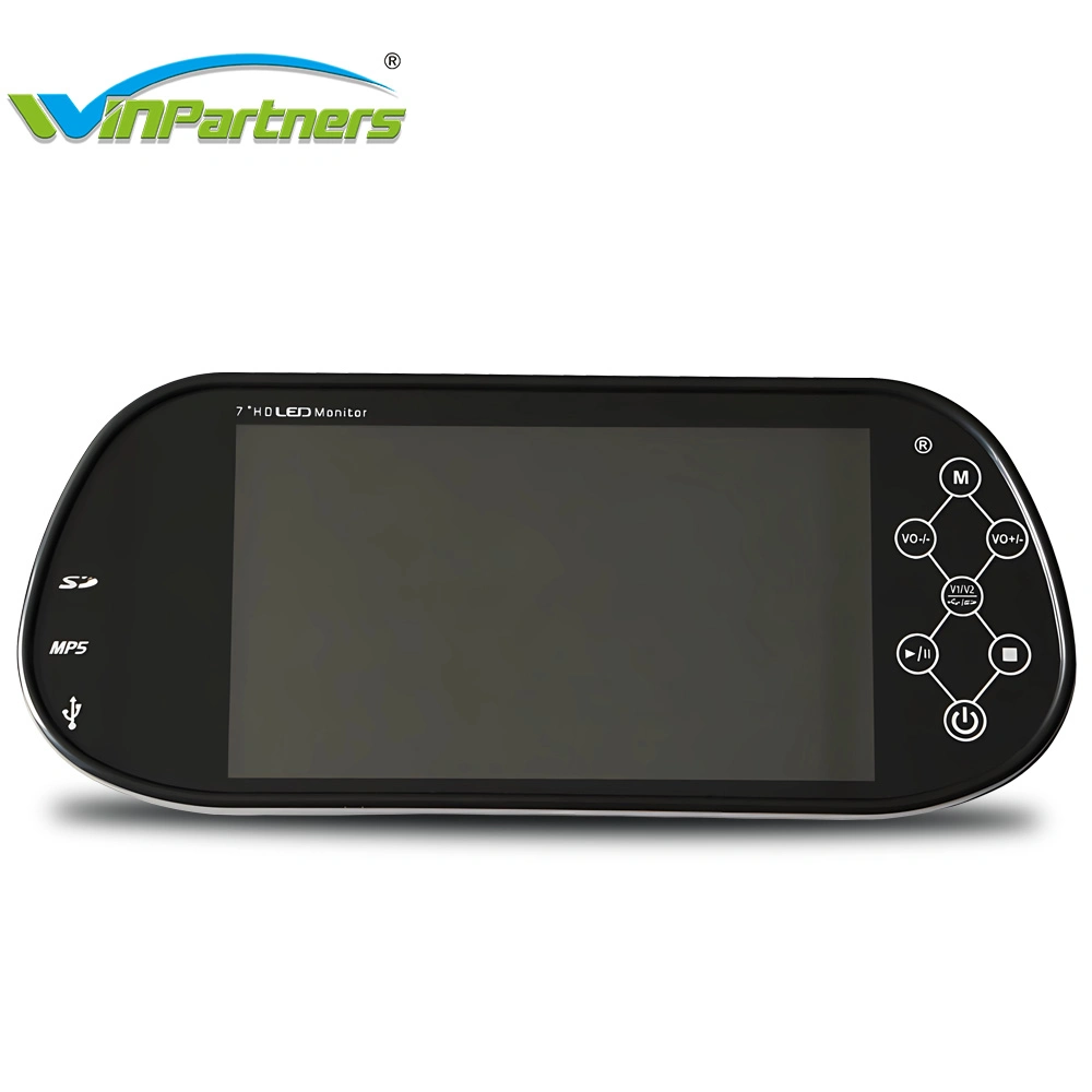 Espejo retrovisor Bluetooth de 7pulgadas LCD Monitor, Alquiler de monitor, pantalla LED